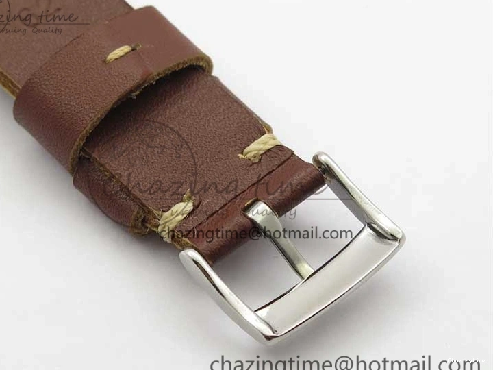 0408 Vintage Seamaster 300 Date T SS B12 Black Dial On Brown Leather Strap A2836 (Free Nylon Strap) WeatherProof 7911